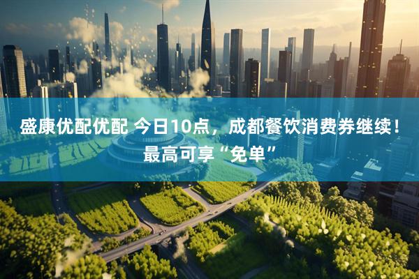 盛康优配优配 今日10点，成都餐饮消费券继续！最高可享“免单”